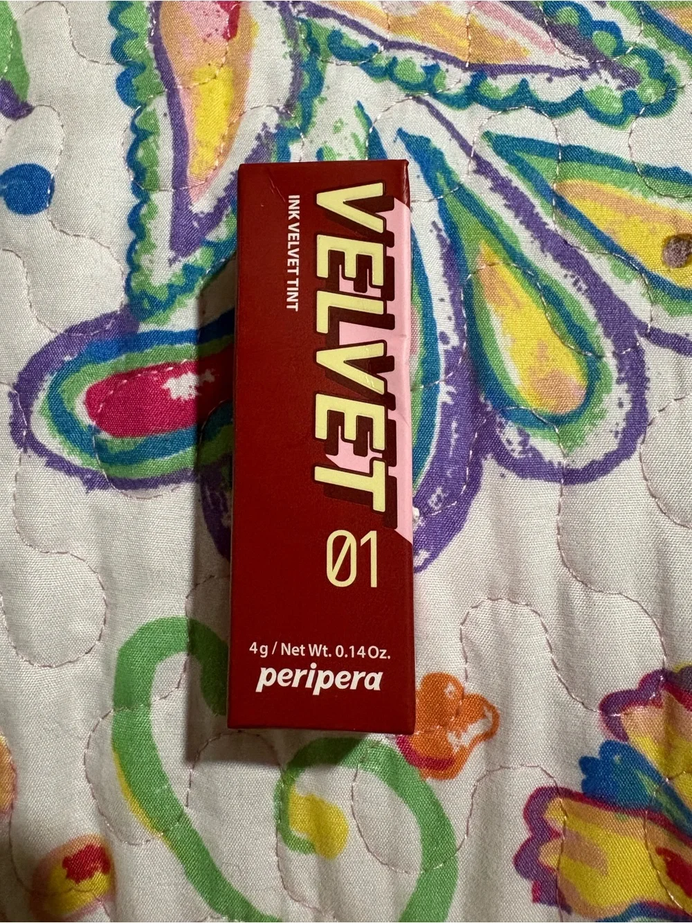 Velvet Lip Tint 01 by Velvet — Deep Red Shade